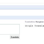 Google Translate példa 1.