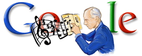 google.hu ünnepi logó Bartók Bélával