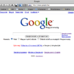 Google.hu nyitólapja Chrome reklámmal