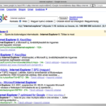 Internet Explorer 8-at hirdet a Google