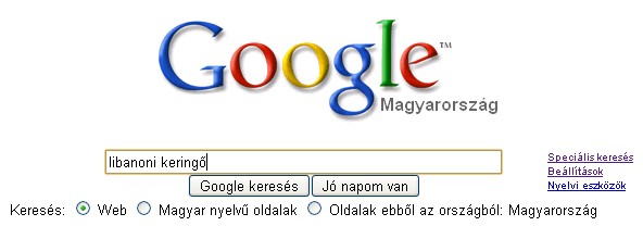 Google.hu OneBox - keresőkifejezés