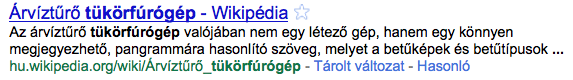 Google találat - árvíztűrő   tükörfúrógép