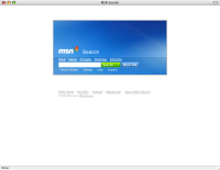 MSN Search weboldal régi kinézete