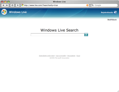 Microsoft Windows Live Search